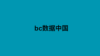 bc数据中国