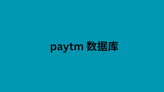 paytm 数据库