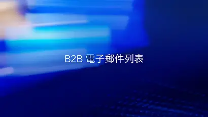 B2B 電子郵件列表