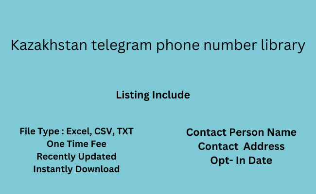 Kazakhstan telegram phone number library