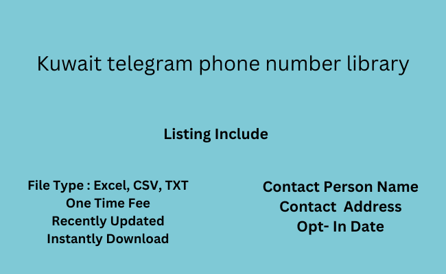 Kuwait telegram phone number library