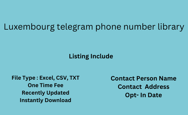 Luxembourg telegram phone number library